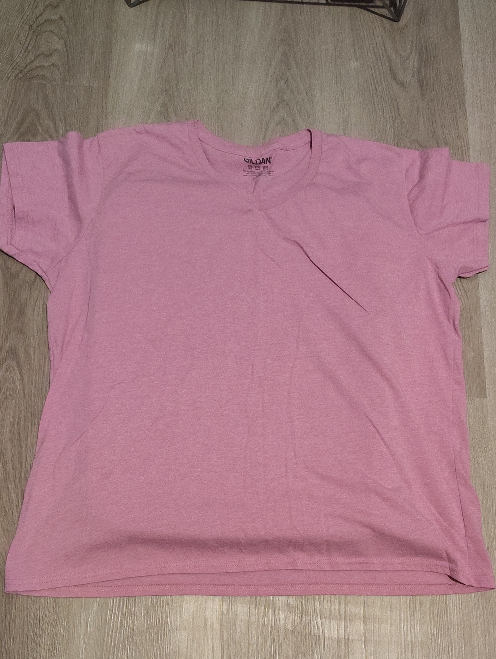 🆕Ladies Pink Short Sleeve V-Neck Tee Sz 2X